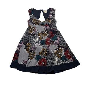 Maeve Anthropologie Sleeveless V Neck Cutout Floral Patterned Dress Size Small P